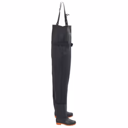 vidaXL Chest Waders with Boots and Belt Waterproof Hunting Fishing Waders - black, 38