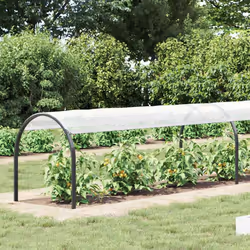 vidaXL Clear Tarpaulin with Eyelets 1x6 m Polyethylene transparent tarpaulin - 1 x 8 m - Additional view 2