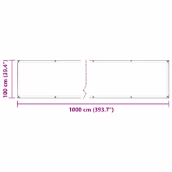vidaXL Clear Tarpaulin with Eyelets 1x6 m Polyethylene transparent tarpaulin - 1 x 10 m