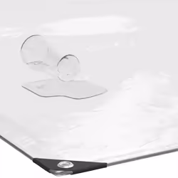 vidaXL Clear Tarpaulin with Eyelets 1x6 m Polyethylene transparent tarpaulin - 2 x 2 m - Additional view 6