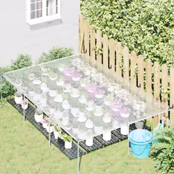 vidaXL Clear Tarpaulin with Eyelets 1x6 m Polyethylene transparent tarpaulin - 2 x 3 m