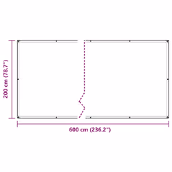 vidaXL Clear Tarpaulin with Eyelets 1x6 m Polyethylene transparent tarpaulin - 2 x 6 m - Additional view 8