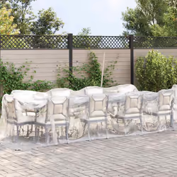 vidaXL Clear Tarpaulin with Eyelets 1x6 m Polyethylene transparent tarpaulin - 2 x 12 m