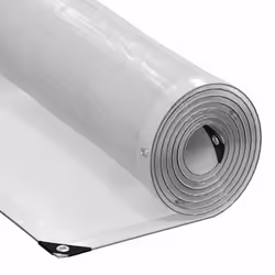 vidaXL Clear Tarpaulin with Eyelets 1x6 m Polyethylene transparent tarpaulin - 3 x 3 m