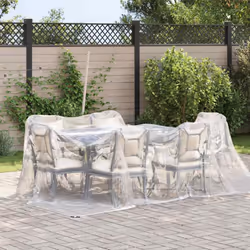 vidaXL Clear Tarpaulin with Eyelets 1x6 m Polyethylene transparent tarpaulin - 3 x 3 m