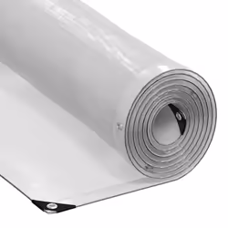 vidaXL Clear Tarpaulin with Eyelets 1x6 m Polyethylene transparent tarpaulin - 3 x 5 m