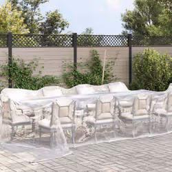 vidaXL Clear Tarpaulin with Eyelets 1x6 m Polyethylene transparent tarpaulin - 4 x 10 m