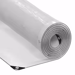 vidaXL Clear Tarpaulin with Eyelets 1x6 m Polyethylene transparent tarpaulin - 10 x 12 m