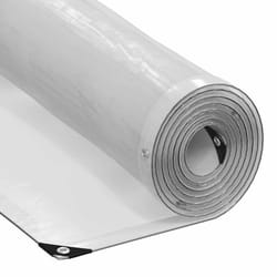 vidaXL Clear Tarpaulin with Eyelets 1x6 m Polyethylene transparent tarpaulin - 10 x 12 m