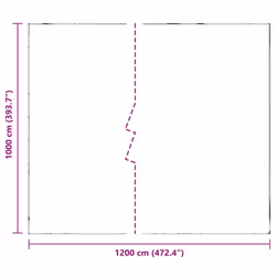 vidaXL Clear Tarpaulin with Eyelets 1x6 m Polyethylene transparent tarpaulin - 10 x 12 m