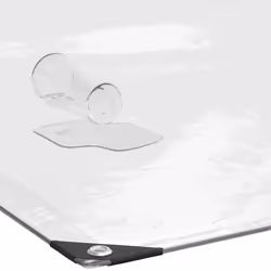 vidaXL Clear Tarpaulin with Eyelets 1x6 m Polyethylene transparent tarpaulin - 10 x 12 m - Additional view 4