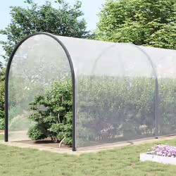 vidaXL Clear Tarpaulin with Eyelets 1x6 m Polyethylene transparent tarpaulin - 12 x 12 m