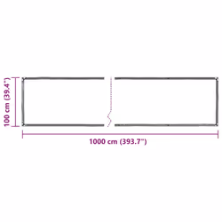 vidaXL Clear Tarpaulin & Eyelets Clear Tarp Waterproof Tarpaulin Polyethylene - 1 x 10 m