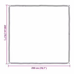 vidaXL Clear Tarpaulin & Eyelets Clear Tarp Waterproof Tarpaulin Polyethylene - 2 x 2 m