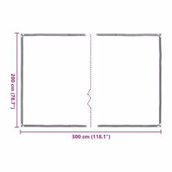 vidaXL Clear Tarpaulin with Eyelets 2x3 m Polyethylene transparent tarpaulin - Additional view 10