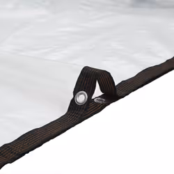 vidaXL Clear Tarpaulin with Eyelets 2x3 m Polyethylene transparent tarpaulin - Additional view 7