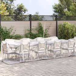 vidaXL Clear Tarpaulin & Eyelets Clear Tarp Waterproof Tarpaulin Polyethylene - 2 x 12 m - Additional view 4