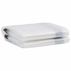 vidaXL Clear Tarpaulin & Eyelets Clear Tarp Waterproof Tarpaulin Polyethylene - 3 x 3 m