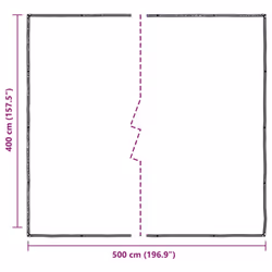 vidaXL Clear Tarpaulin & Eyelets Clear Tarp Waterproof Tarpaulin Polyethylene - 4 x 5 m