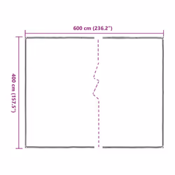 vidaXL Clear Tarpaulin & Eyelets Clear Tarp Waterproof Tarpaulin Polyethylene - 4 x 6 m