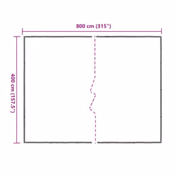 vidaXL Clear Tarpaulin & Eyelets Clear Tarp Waterproof Tarpaulin Polyethylene - 4 x 8 m