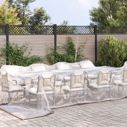 vidaXL Clear Tarpaulin & Eyelets Clear Tarp Waterproof Tarpaulin Polyethylene - 4 x 12 m