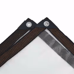 vidaXL Clear Tarpaulin & Eyelets Clear Tarp Waterproof Tarpaulin Polyethylene - 5 x 10 m - Additional view 5