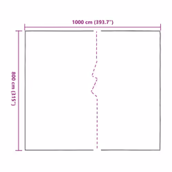 vidaXL Clear Tarpaulin & Eyelets Clear Tarp Waterproof Tarpaulin Polyethylene - 8 x 10 m