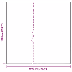 vidaXL Clear Tarpaulin & Eyelets Clear Tarp Waterproof Tarpaulin Polyethylene - 10 x 10 m