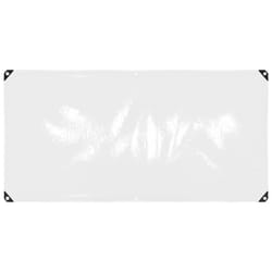 vidaXL Clear Tarpaulin with Eyelets Clear Tarp Waterproof Tarpaulin Sheet PVC - 1 x 2 m
