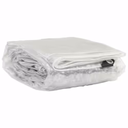 vidaXL Clear Tarpaulin with Eyelets Clear Tarp Waterproof Tarpaulin Sheet PVC - 2 x 5 m