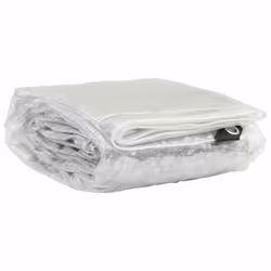 vidaXL Clear Tarpaulin with Eyelets Clear Tarp Waterproof Tarpaulin Sheet PVC - 3 x 5 m