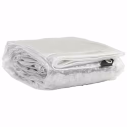vidaXL Clear Tarpaulin with Eyelets Clear Tarp Waterproof Tarpaulin Sheet PVC - 4 x 5 m