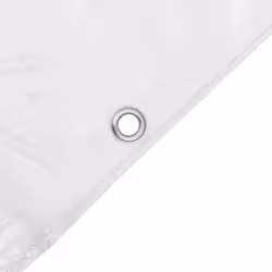 vidaXL Clear Tarpaulin with Eyelets Clear Tarp Waterproof Tarpaulin Sheet PVC - 4 x 10 m - Additional view 6