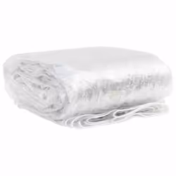 vidaXL Clear Tarpaulin with Eyelets Clear Tarp Waterproof Tarpaulin Sheet PVC - 4 x 12 m