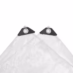 vidaXL Clear Tarpaulin with Eyelets Clear Tarp Waterproof Tarpaulin Sheet PVC - 5 x 6 m - Additional view 6