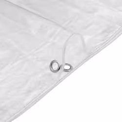vidaXL Clear Tarpaulin with Eyelets Clear Tarp Waterproof Tarpaulin Sheet PVC - 5 x 8 m