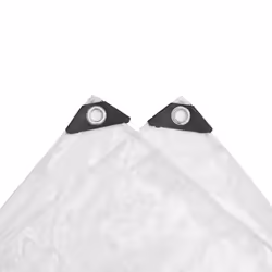 vidaXL Clear Tarpaulin with Eyelets Clear Tarp Waterproof Tarpaulin Sheet PVC - 5 x 12 m