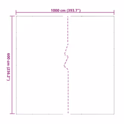 vidaXL Clear Tarpaulin with Eyelets Clear Tarp Waterproof Tarpaulin Sheet PVC - 6 x 10 m