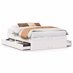 VidaXL 3308802, White, 153.5 cm, 2.04 m, 41 cm, 1500 x 2000 mm, 620 x 360 x 185 mm