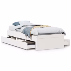 VidaXL 3308814, White, 93.5 cm, 2.04 m, 41 cm, 900 x 2000 mm, 620 x 360 x 185 mm