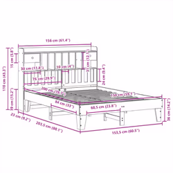 VidaXL 3308842 bed frame
