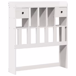 vidaXL Bookcase Bed without Mattress Bed White Small Single Solid Wood Pine - Additional view 4