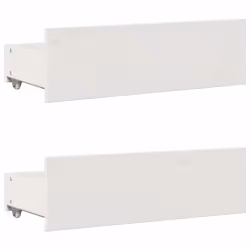 vidaXL Bookcase Bed without Mattress Bed White Small Single Solid Wood Pine - Additional view 8