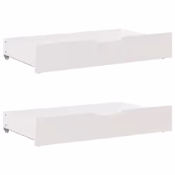 vidaXL Bed Frame without Mattress Bedroom Bedstead Bed Base Solid Wood Pine - white, 120 x 200 cm - Additional view 5