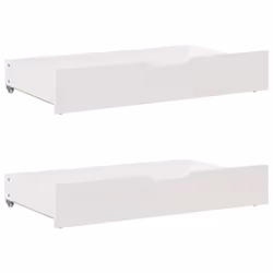 vidaXL Bed Frame without Mattress Bedroom Bedstead Bed Base Solid Wood Pine - white, 90 x 200 cm - Additional view 5