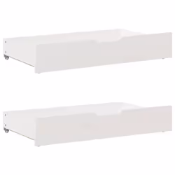vidaXL Bed Frame without Mattress Bed White 90x190 cm Single Solid Wood Pine - Additional view 5