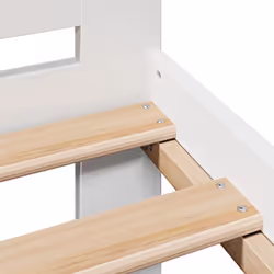 vidaXL Bed frame without Mattress Bed Wax Solid Wood Pine - white, 200 x 200 cm - Additional view 9