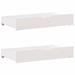 vidaXL Bed frame without Mattress Bed Wax Solid Wood Pine - white, 140 x 190 cm - Additional view 5