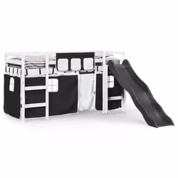 VidaXL 3309068 kids bed Black, White Polyester